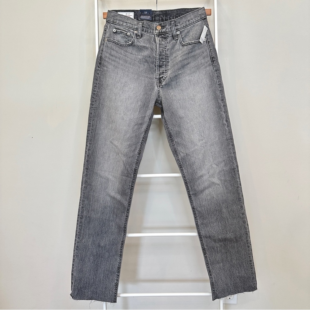 GAP High Rise Cheeky Straight Jeans with Washwell